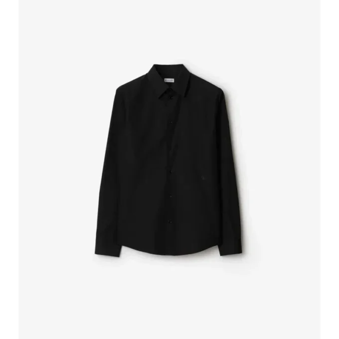 Camicia in cotone dalla vestibilità slim