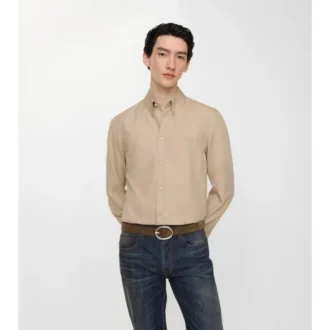 Camicia in cotone dalla vestibilità slim