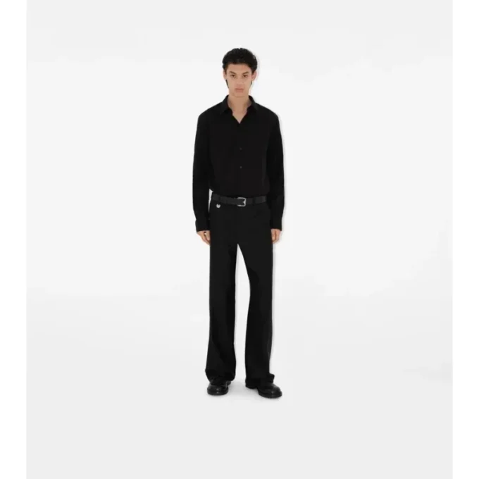 Camicia in cotone dalla vestibilità slim