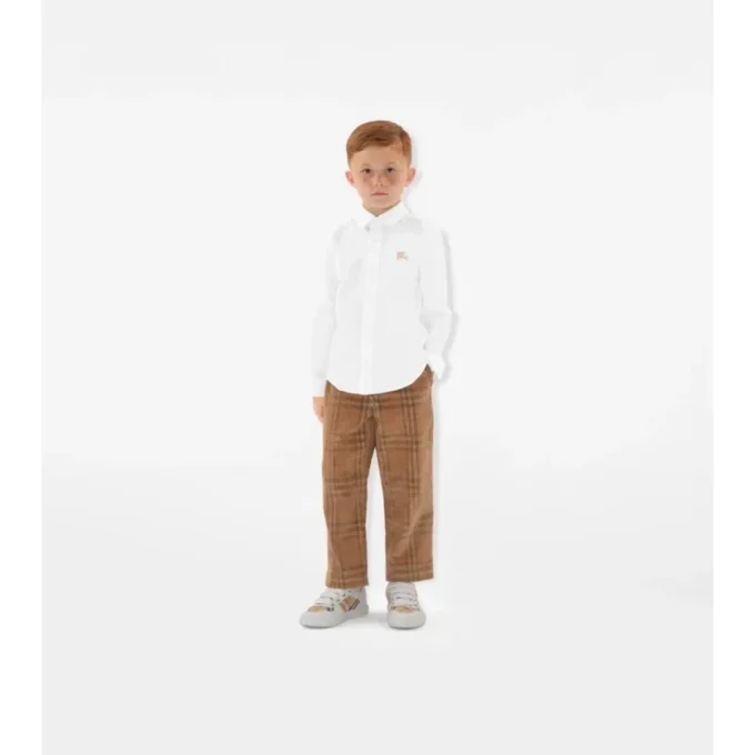 Camicia in cotone elasticizzato