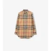Camicia in cotone elasticizzato con motivo a quadri