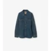 Camicia in denim dal taglio aderente e svasato