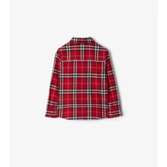 Camicia in flanella di cotone a quadri