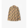 Camicia in flanella di cotone a quadri dalla vestibilità comoda