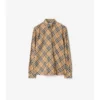 Camicia in flanella di cotone a quadri dalla vestibilità comoda