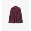 Camicia in flanella di cotone a quadri dalla vestibilità comoda