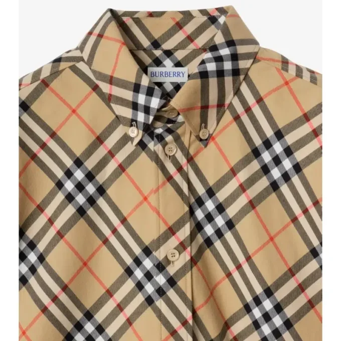 Camicia in flanella di cotone a quadri dalla vestibilità comoda