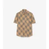Camicia in lino a quadri dalla vestibilità comoda