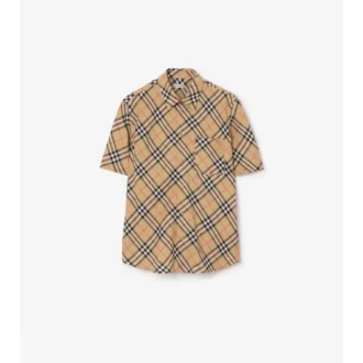 Camicia in lino a quadri dalla vestibilità comoda
