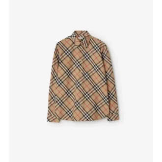 Camicia in cotone a quadri dalla vestibilità regolare