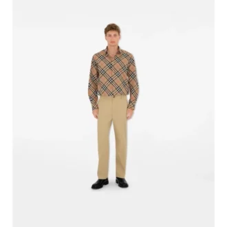 Camicia in cotone a quadri dalla vestibilità regolare