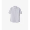 Camicia in popeline di cotone a righe