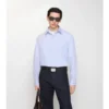 Camicia in popeline di cotone a righe dalla vestibilità regolare