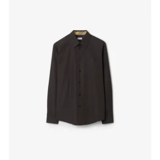 Camicia in popeline di cotone dalla vestibilità regolare