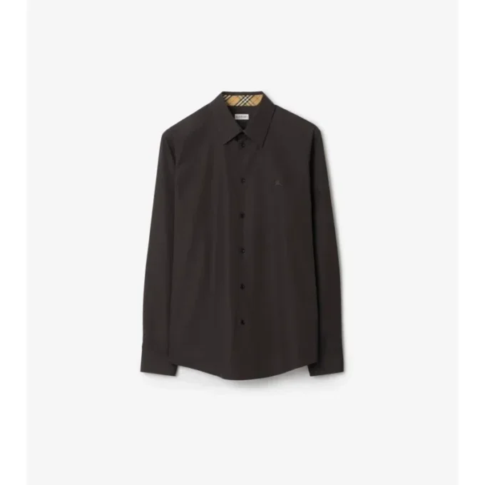 Camicia in popeline di cotone dalla vestibilità regolare