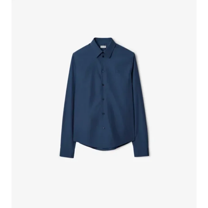 Camicia in popeline di cotone dalla vestibilità regolare