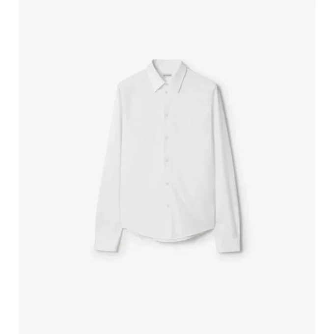 Camicia in popeline di cotone dalla vestibilità regolare