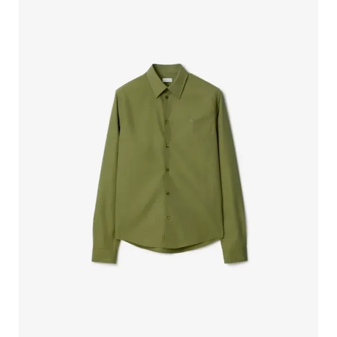 Camicia in popeline di cotone dalla vestibilità regolare