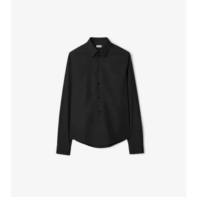 Camicia in popeline di cotone dalla vestibilità regolare