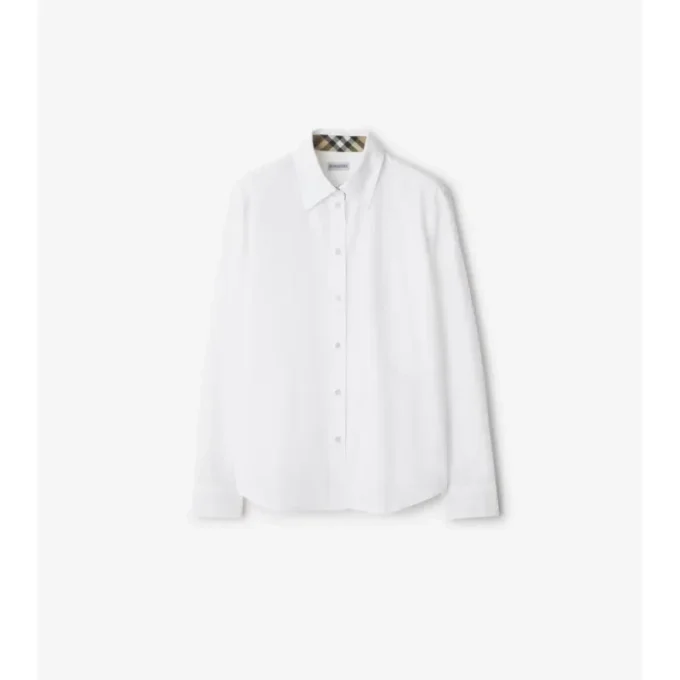 Camicia in popeline di cotone dalla vestibilità regolare