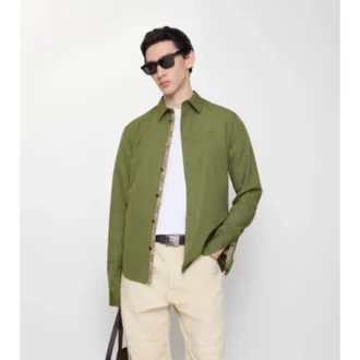 Camicia in popeline di cotone dalla vestibilità regolare