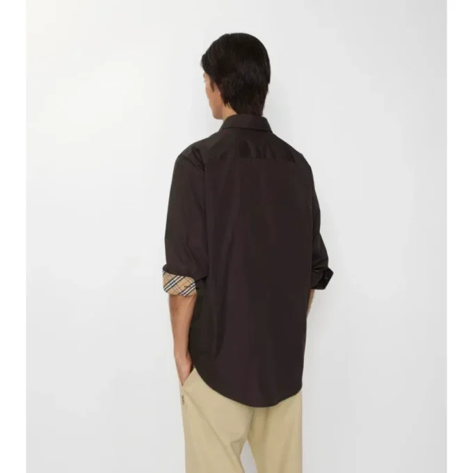 Camicia in popeline di cotone dalla vestibilità regolare