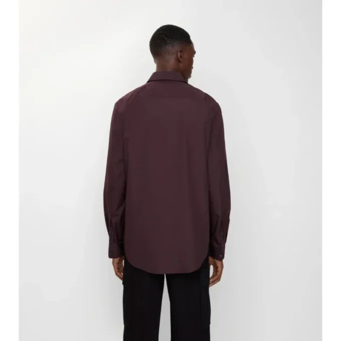 Camicia in popeline di cotone dalla vestibilità regolare