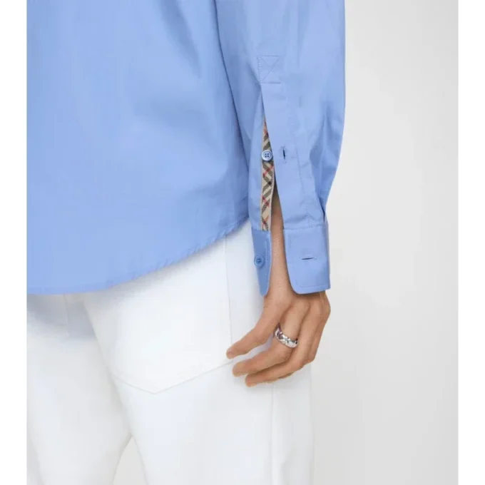 Camicia in popeline di cotone dalla vestibilità regolare