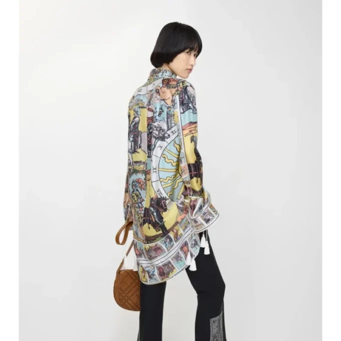 Camicia in seta Tarot