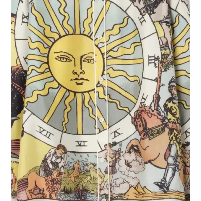 Camicia in seta Tarot