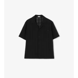 Camicia in voile di cotone a quadri dalla vestibilità comoda