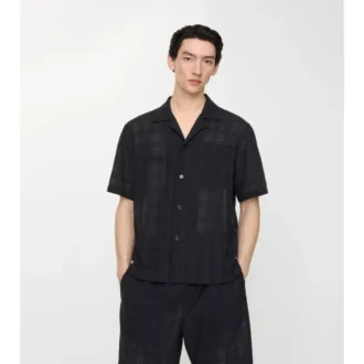 Camicia in voile di cotone a quadri dalla vestibilità comoda