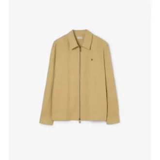 Camicia oversize in cotone a quadri con zip