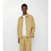 Camicia oversize in cotone a quadri con zip