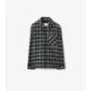 Camicia oversize in lana a quadri