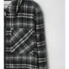 Camicia oversize in lana a quadri
