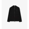 Camicia oversize in nylon con chiusura a zip