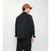 Camicia oversize in nylon con chiusura a zip