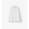 Camicia oversize in popeline di cotone