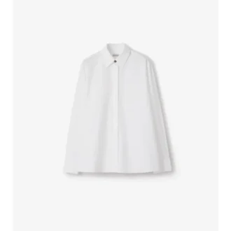 Camicia oversize in popeline di cotone