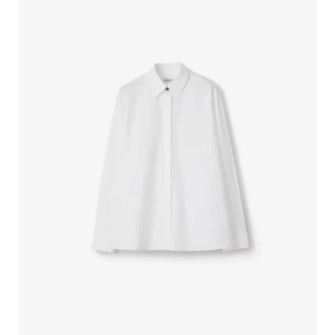 Camicia oversize in popeline di cotone