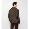 Camicia pigiama in seta a quadri