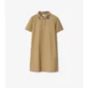 Camicia polo in cotone con collo a quadri