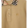 Camicia polo in cotone con collo a quadri