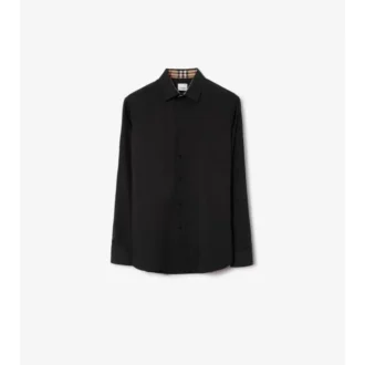 Camicia slim fit in cotone elasticizzato