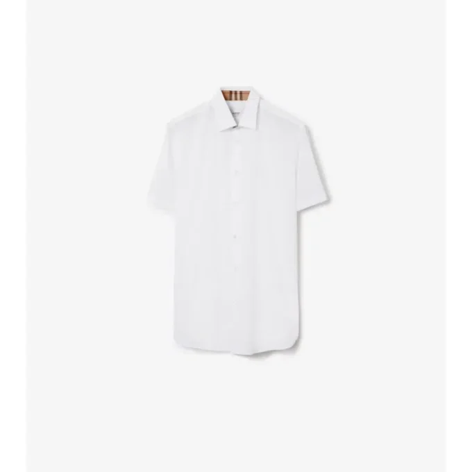 Camicia slim fit in cotone elasticizzato