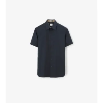 Camicia slim fit in cotone elasticizzato