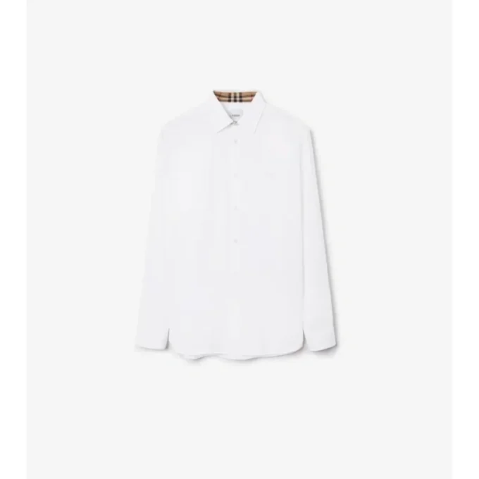 Camicia slim fit in cotone elasticizzato