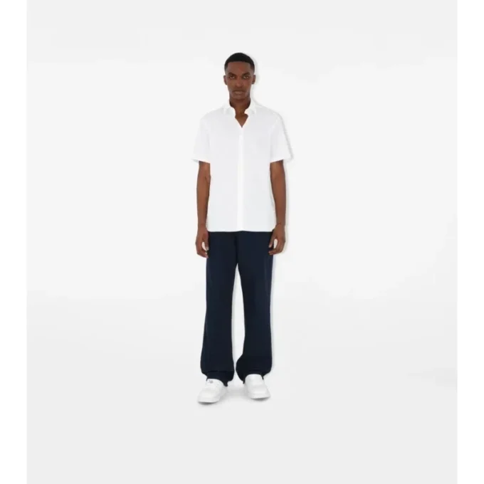 Camicia slim fit in cotone elasticizzato