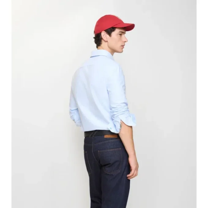 Camicia slim fit in cotone Oxford